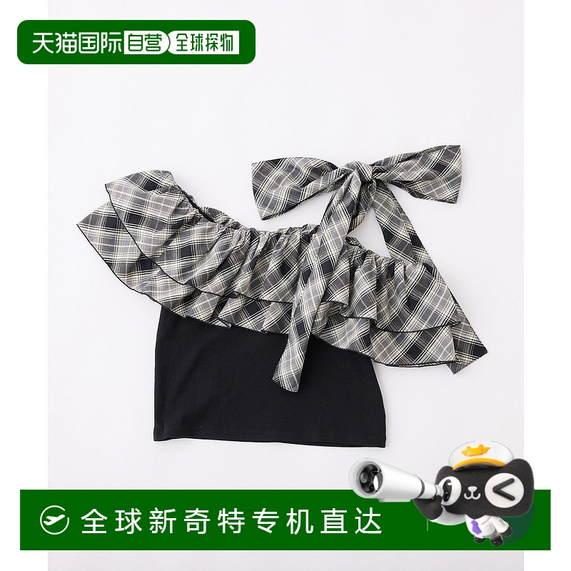 1h可退 日本直邮NICE CLAUP 女装 2025秋冬 荷叶边单肩抽绳上衣 0