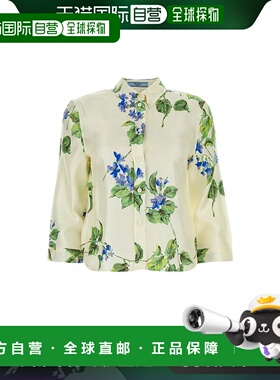 香港直邮PRADA 女士衬衫 P405HSOOO14NZF0K74-0 SS2025 白色