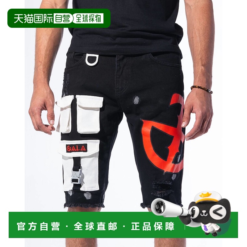 自营 gala男士 Impact 短裤（墨黑色/红色） - 墨黑色/红色 美国