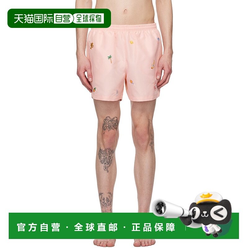 1h可退 香港直邮潮奢 Casablanca 男士 粉色 Embroidered Motif