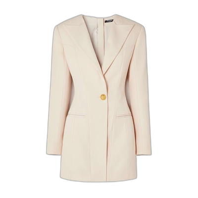 1h可退 香港直邮潮奢 Balmain 巴尔曼 女士 西装式羊毛迷你连衣裙