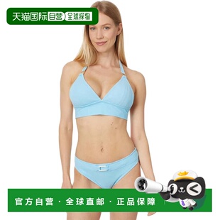 自营Women's Lilly Pulitzer Seelie Halter Bikini Top Hydra Bl