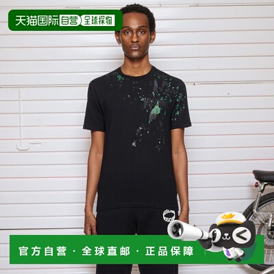 1h可退 香港直邮潮奢 Moschino 莫斯奇诺 男士 黑色 Painted Effe