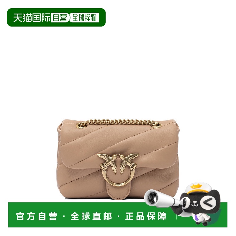 1h可退 香港直邮PINKO 女士单肩包 100040A0F2C79Q AW2025 米白色