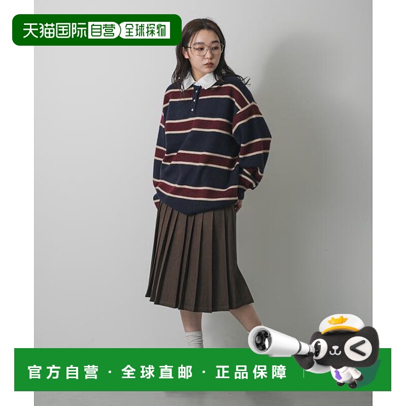 1h可退 日本直邮官方授权 SENSE OF PLACE 中长款百褶裙中裙