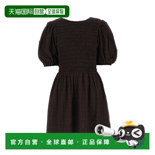 女士半身裙 短袖 F7603979 黑色 连衣裙伞裙 AW2023 香港直邮GANNI