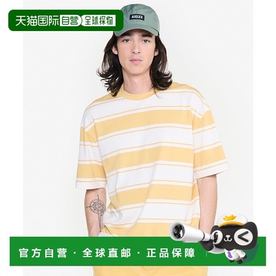 日本直邮AIGLE 圆领条纹T恤[AI715EM14629] 短袖男装