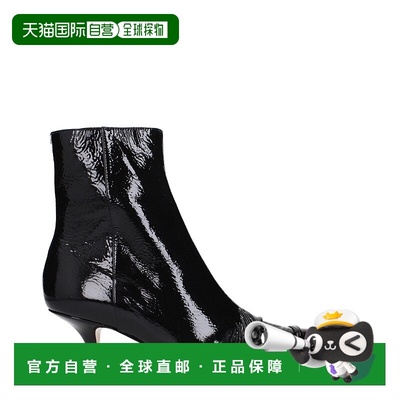 自营Maison Margiela Leather Ankle Women's Boots - black 美国