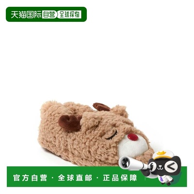 自营Dearfoams Kid's Emery Critter Closed Back Animal Slipper
