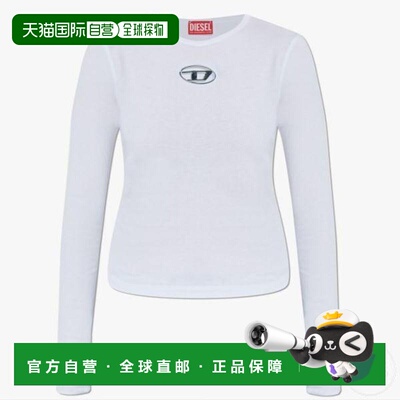 韩国直邮DIESEL Diesel T Uncut Long LS-OD 长袖T恤 白色 A19438