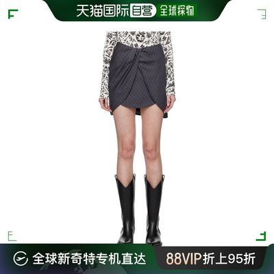 香港直邮潮奢 Off-White 女士 灰色 Twist 短裙 OWCU009S24FAB002