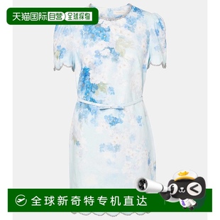 1h可退 褶皱花朵亚麻迷你连衣裙 香港直邮ZIMMERMANN 女士