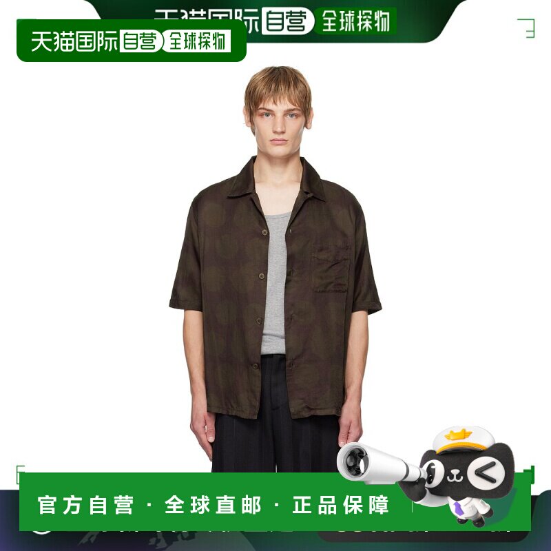 1h可退 香港直邮潮奢 Our Legacy 男士 紫色 & 棕色 Heusen 衬衫