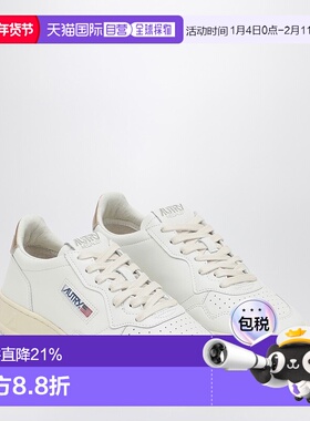 香港直邮AUTRY 女士 Medalist 皮质训练运动鞋(白色/金色) AULWLL