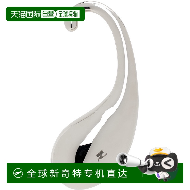 1小时内可退 香港直邮潮奢 Courreges 女士 单只银色 Drop Metall