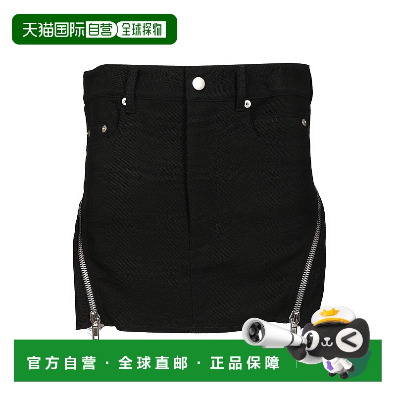 1h可退 香港直邮RICK OWENS 女士半身裙 RP02E4362WD09 AW2025 黑