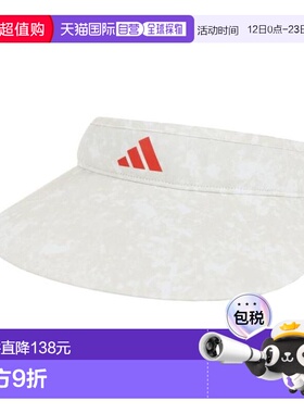 日本直邮adidas 吸湿宽边图形帽檐高尔夫帽 EEU05-HS5466 白/灰