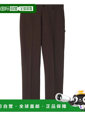 香港直邮BURBERRY 男士休闲裤 8115268A1491 CO 棕色直筒裤