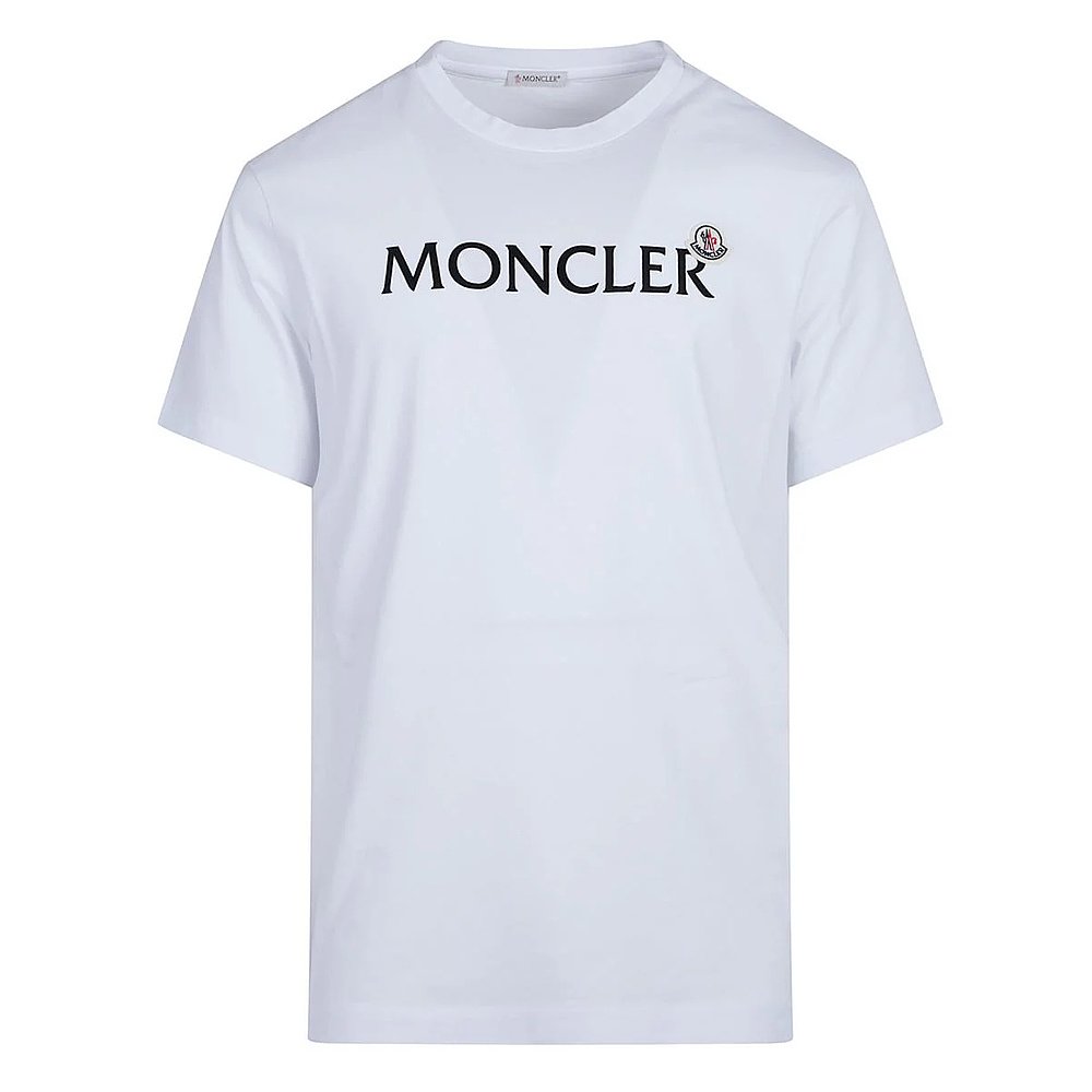 MONCLER 男士T恤 K20918C000368390T AW2025 白色