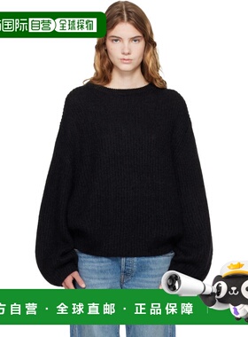 1h可退 香港直邮潮奢 toteme 女士 黑色毛衣 261WRT0652YA0161