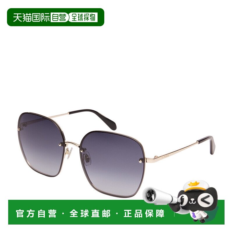 自营Fossil Women's Lorena Square Sunglasses - black 美国奥莱