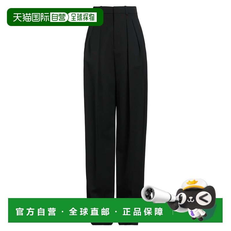 1h可退 香港直邮Saint Laurent 圣罗兰 女士 休闲长裤 black黑色,女装/女士精品,休闲裤,淘宝优惠券,粉丝福利购,淘宝优惠卷
