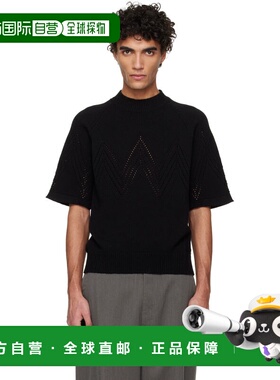 1h可退 香港直邮潮奢 Jil Sander 吉尔 桑达 男士 黑色 Pointelle