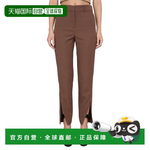 1h可退 欧洲直邮BALMAIN 女士休闲裤 AF0PO100WB058AS SS2023 棕