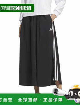 日本直邮adidas 女士运动针织裙 SH903 KA0962 黑色 运动裙