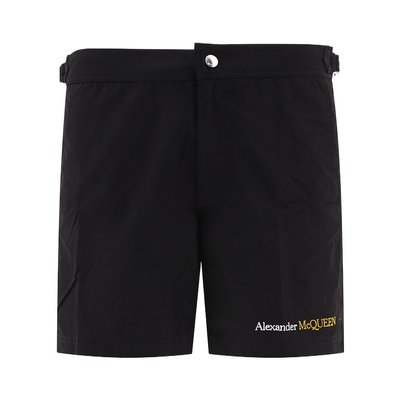 alexandermcqueen亚历山大麦昆男士标识沙滩短裤