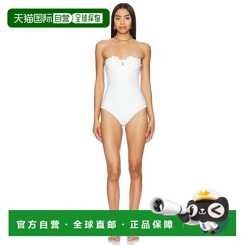 香港直邮潮奢 ZIMMERMANN 女士 Halliday 刺绣连身连体泳衣 1067W