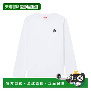 香港直邮KENZO 女士T恤 FF62TL3524SG01 AW2025 女装白色长袖T恤