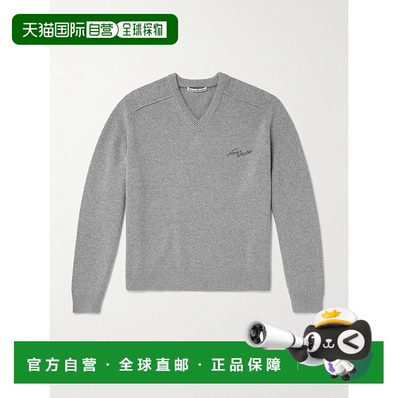 1h可退 Acne Studios 艾克妮 男士 V領套頭衫 B60384羊毛