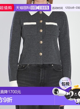 1h可退 香港直邮Self-Portrait 女士 灰色羊毛毛衣 PF25048CGRGRE