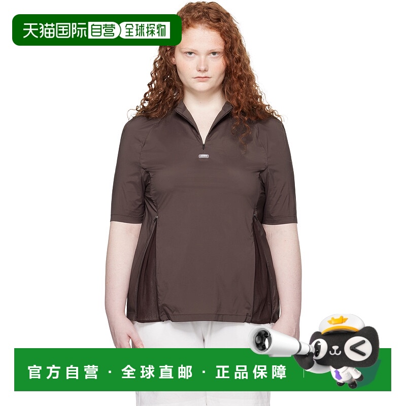 1h可退 香港直邮潮奢 Tom Ford 汤姆 福特 女士 棕色 Mock Neck H