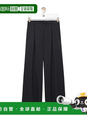 香港直邮LOEWE 男士休闲裤 H526Y04WIT1120 AW2025 灰色 羊毛长裤