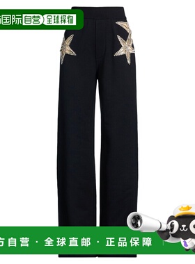 1h可退 香港直邮潮奢 Dsquared2 二次方 女士 阔腿裤 black黑色