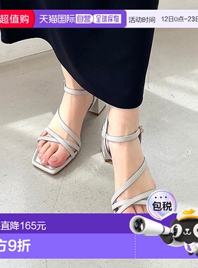 日本直邮Oriental Traffic 窄带金属线凉鞋 [41208 OR526BW002914
