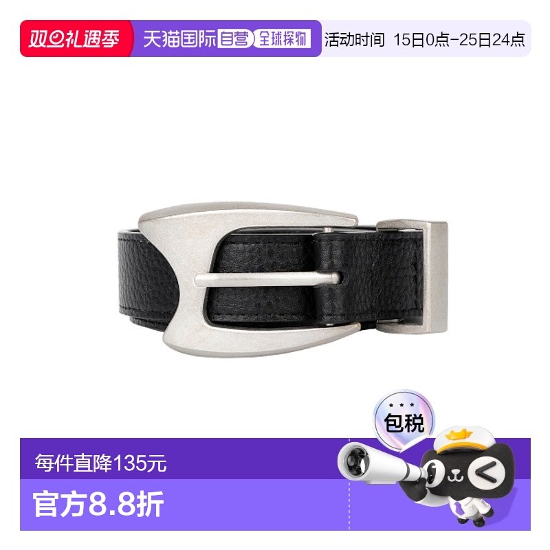韩国直邮NIIER NOR 女士皮带24NNSSEACF001BK NN LEATHER BELT_BLA