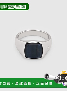 1h可退 日本直邮TOMWOOD 蓝鹰眼银质男士信号戒指 101223