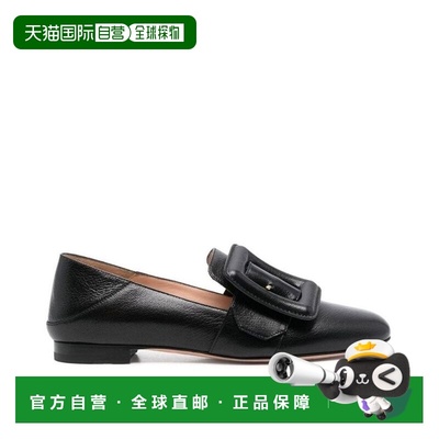 自营Bally Calfskin Slip-On Women's Loafers - black 美国奥莱
