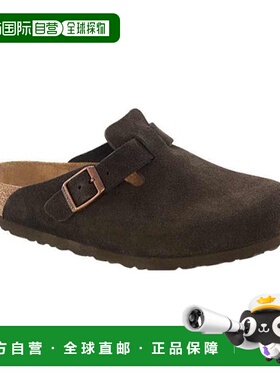 1h可退 日本直邮BIRKENSTOCK 男士Boston BS缩窄版麂皮凉鞋 10274