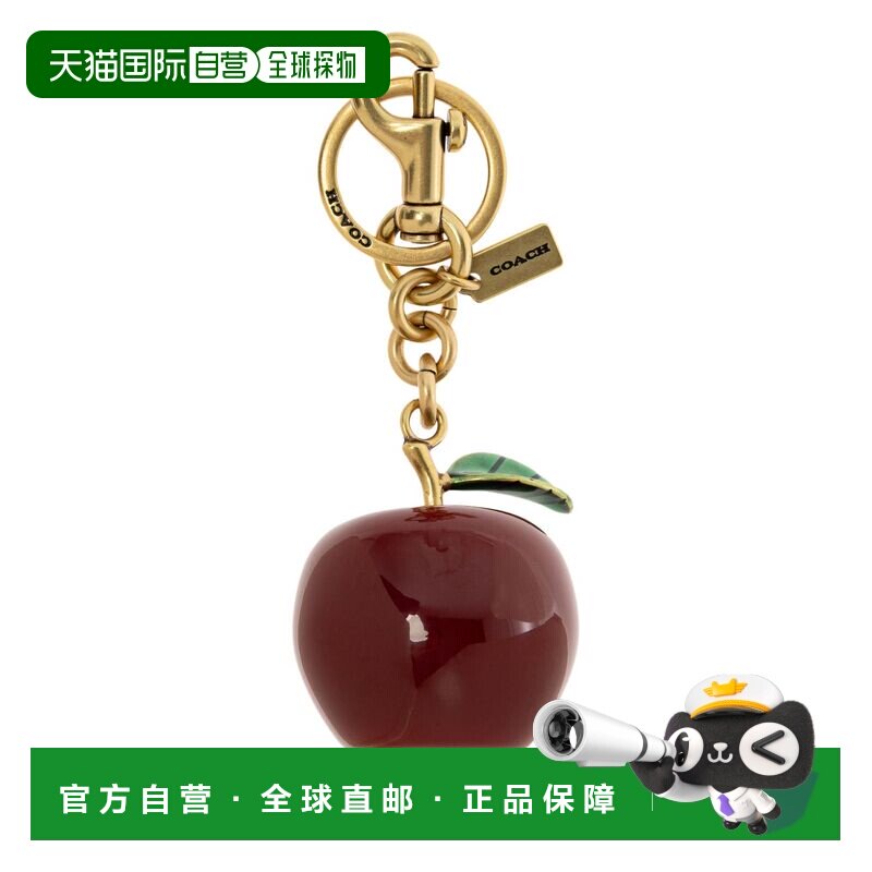 1h可退 香港直邮Coach 蔻驰 女士 小号苹果钥匙扣 CY399 colorful