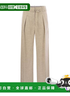 香港直邮Brunello Cucinelli 腰带环休闲裤 MB162P9050直筒裤