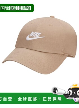 日本直邮Nike U FUT WSH CAP 帽子 [6672750004] 卡其色/白色耐克