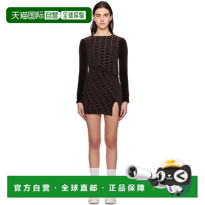 1h可退 香港直邮潮奢 J6 女士 棕色 Backless 连衣裙 J6F2WD14AP