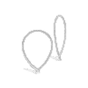 sterling foreverDelicate Threader Hoop Earrings-Gold - silve