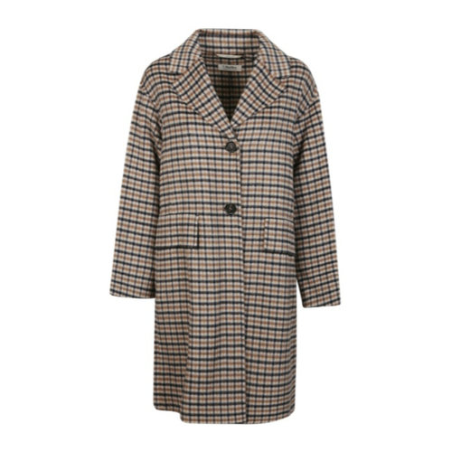 MAX MARA 女士外套 9016164106001 AW2024 花色 单排扣格子大衣