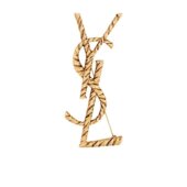 652410Y1500 金属扭纹胸针 Saint Laurent