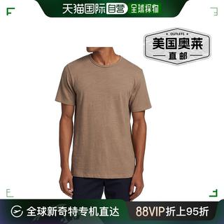 rag & bonerag＆bone 男式经典火焰 T 恤，灰褐色，棕褐色短袖 T